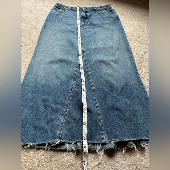 Lucky Brand Long Denim A line Skirt size 29 - Picture 5 of 8